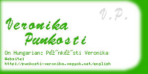 veronika punkosti business card